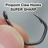 20PCS Carp Fishing Hooks Pinpoint Claw Hooks PTFE Coating High Carbon Stainless Steel Eyed Fish Hooks for Carp Fishing 1