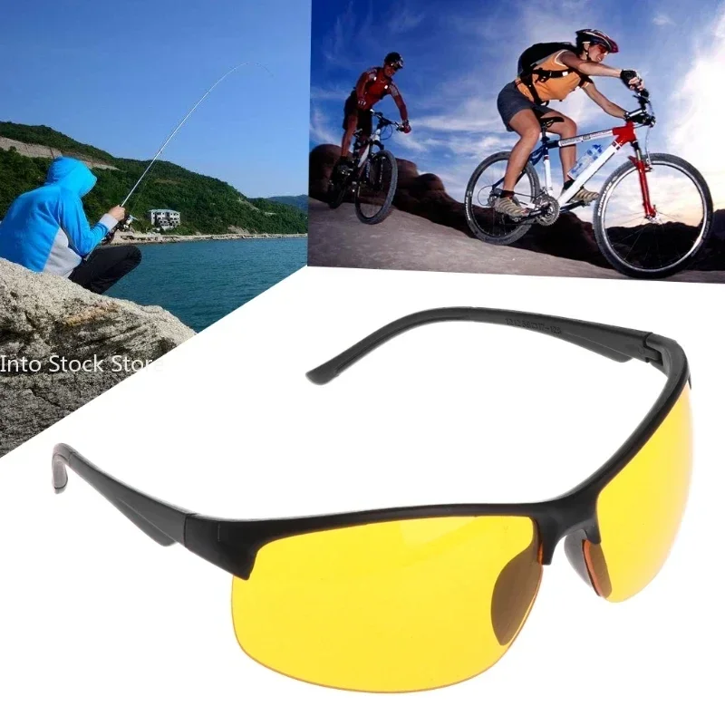 Anti Glasses for Driving Fishing Cycling Outdoor Sunglasses Protection Unisex UV400 Yellow Lens Sports Goggle