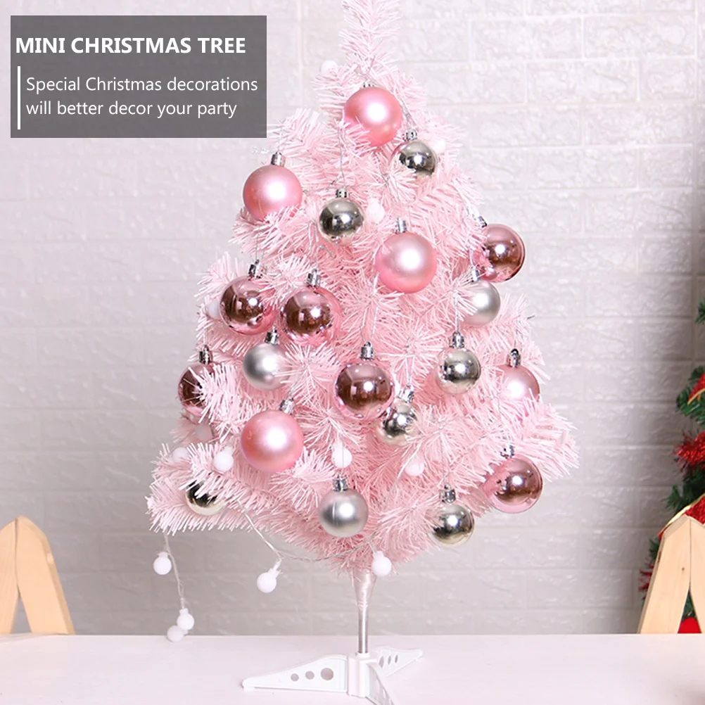 KX4B Pink Feather Christmas Tree Mini Table Top Artificial Christmas Decor  Tree Elegant Desktop Tree Decorations for Xmas - AliExpress