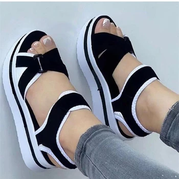 Women's Wedges Platform Sandals Summer 2024 New Woman Fashion Casual Sandals Heeled Shoes Female Footwear Wedges Shoes 1