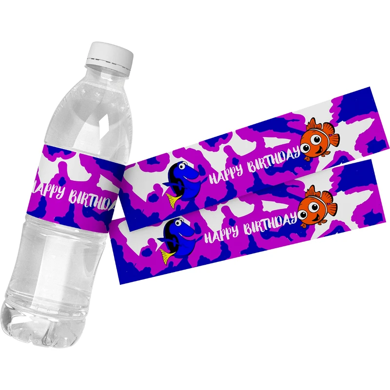 24pcs Disney Finding Nemo Water Bottle Stickers Wraps Customize