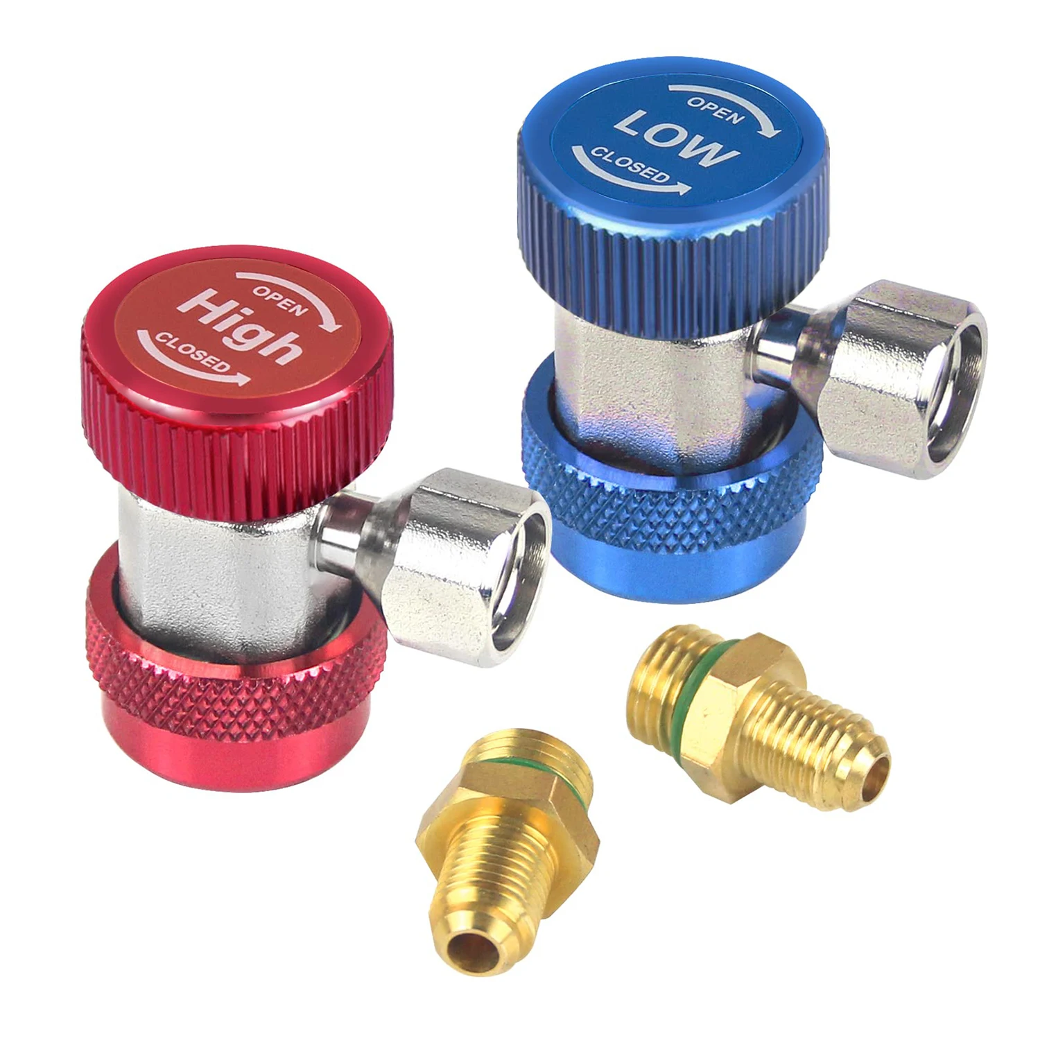 Tuyau Charge Refroidisseur 1/4 SAE 8ft - 500 PSI Pour Climatisation Auto/ HVAC | Jaune