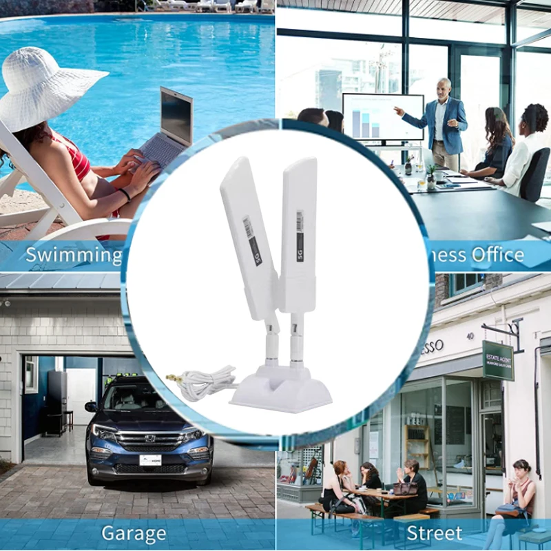 Cable TS9 SMA 5G Router Antenna Outdoor Long Range WiFi Signal Booster 4G LTE 3G GSM 2G Cellular Amplifier for CPE 2*2PCS wifi antenna antenna signal booster 4g antenna lte antenna