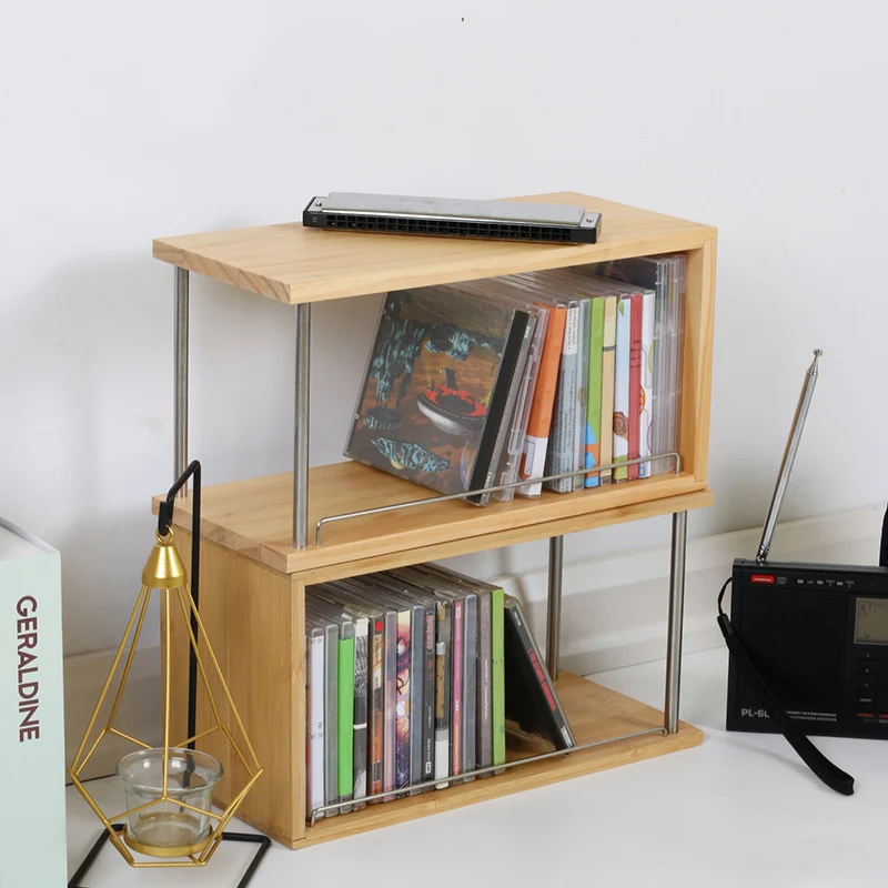 Display Retro Cd Organizer Rack Storage Stand Luxury Organizer Portable Holder Minicadena CD Rack Disc Darts Floor Decoration
