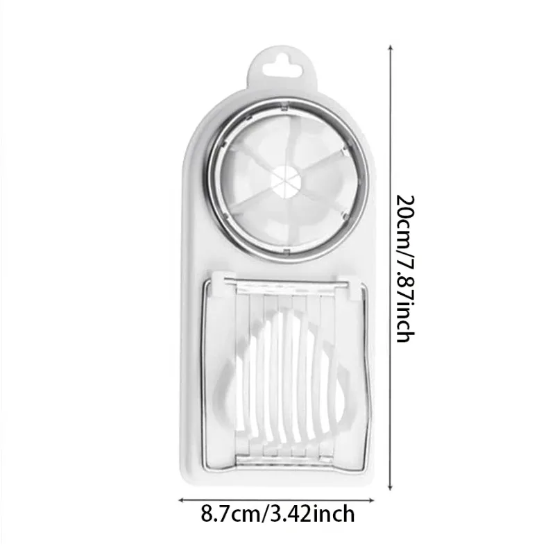 Multi Functional Egg Slicer 2-in-1 Stainless Steel Knife Used for Hanging High-quality Kitchen Accessories Separation Artifact
