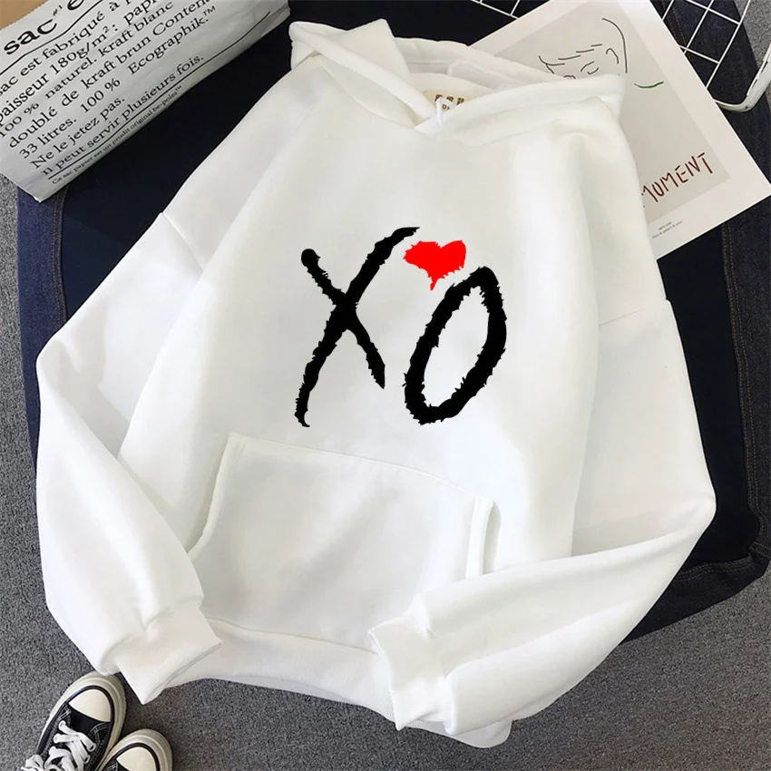 thumbnail image 1 of Sudadera con capucha divertida para mujer The Weeknd Xo Rapper, ropa de calle, sudaderas con capucha Harajuku, sudadera de forro polar de hip hop para mujer, ropa unisex, 1 of 4