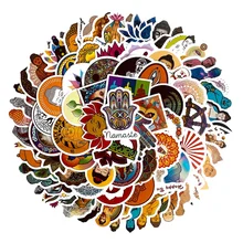 

10/30/50PCS Good Luck Sticker Buddhist Faith Bless Notebook Graffiti Trolley Case Bike Scooter Waterproof Sticker Wholesale