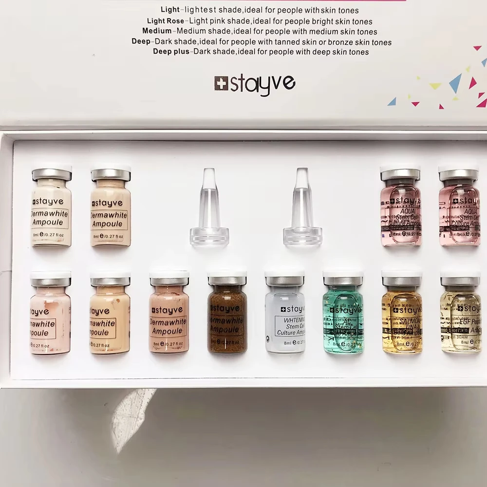 12pcs Korea Stayve BB Cream Glow Pigment Starter Kit Lasting Foundation Concealer Cream Moisturizing Essence Beauty Skin Care 3