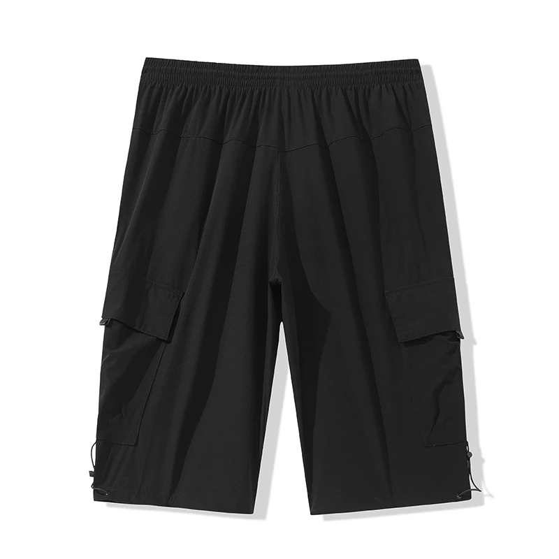 Summer New Korean Fashion Teenager Student Versatile Work Suit 5-Point Pants Men'S Quick Dry Ice Silk Sports Casual Shorts