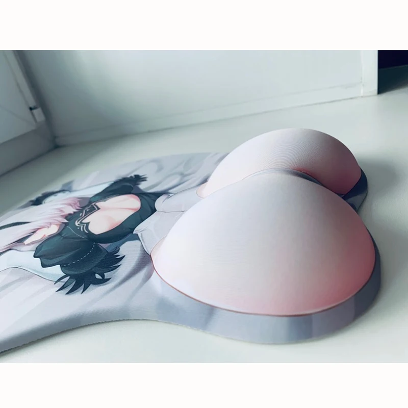 Non-slip 3D Cute Mouse Pad Anime Sexy Girl Nier 2B 3D Hip Soft with Wrist Rest Gaming Mousepad Mat for LOLCSGO 26*22 gaming mousepad mouse pad