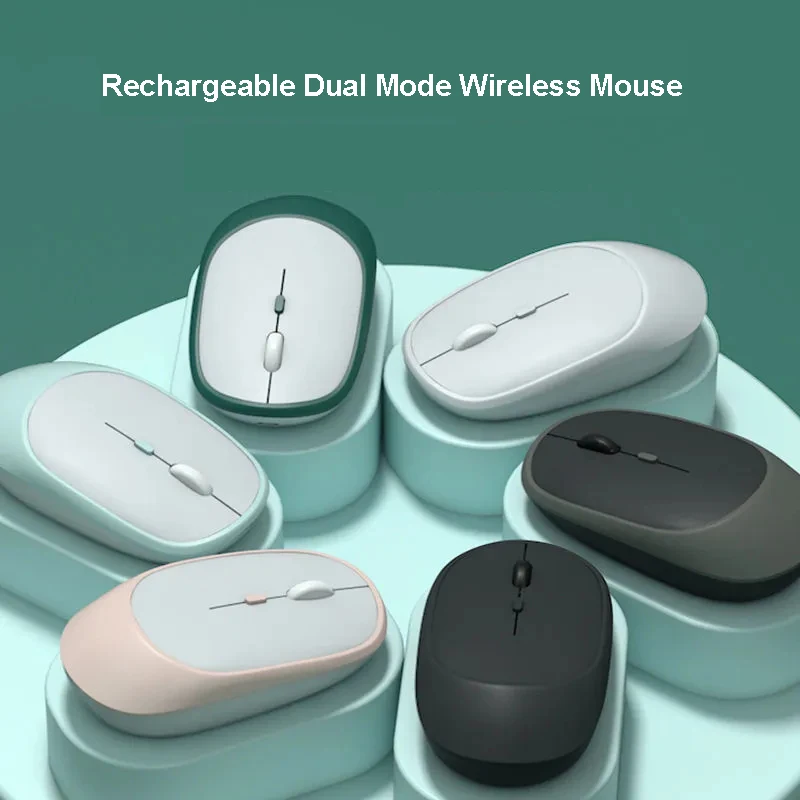 Mouse Bluetooth Mouse Wireless Muto Per Computer Portatile Computer Portatile Mini Ultrasottile Monomodale Per Pc Gamer Ricaricabile