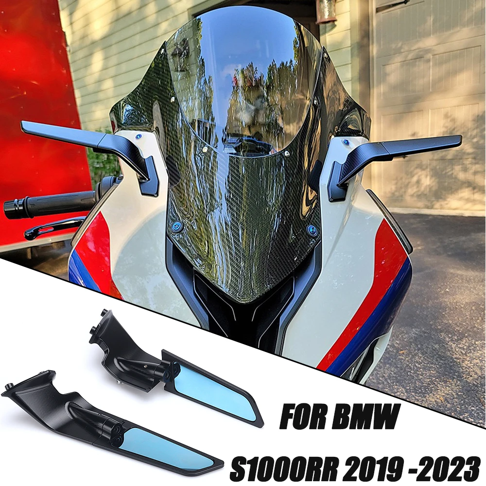 

S1000RR Rearview Mirror For BMW S1000RR 2019 2020 2021 2022 2023 Stealth Sport Winglet Mirror Kits Adjustable Stealth Mirrors