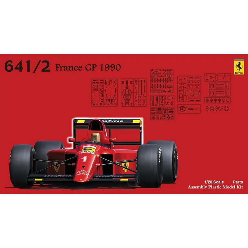 

Модель автомобиля Fujimi 09214 пластиковая в сборе, масштаб 1/20, F1, Ferrari 641/2, Франция, Мексика, станция 1990, комплект гоночных моделей для Взрослой коллекции