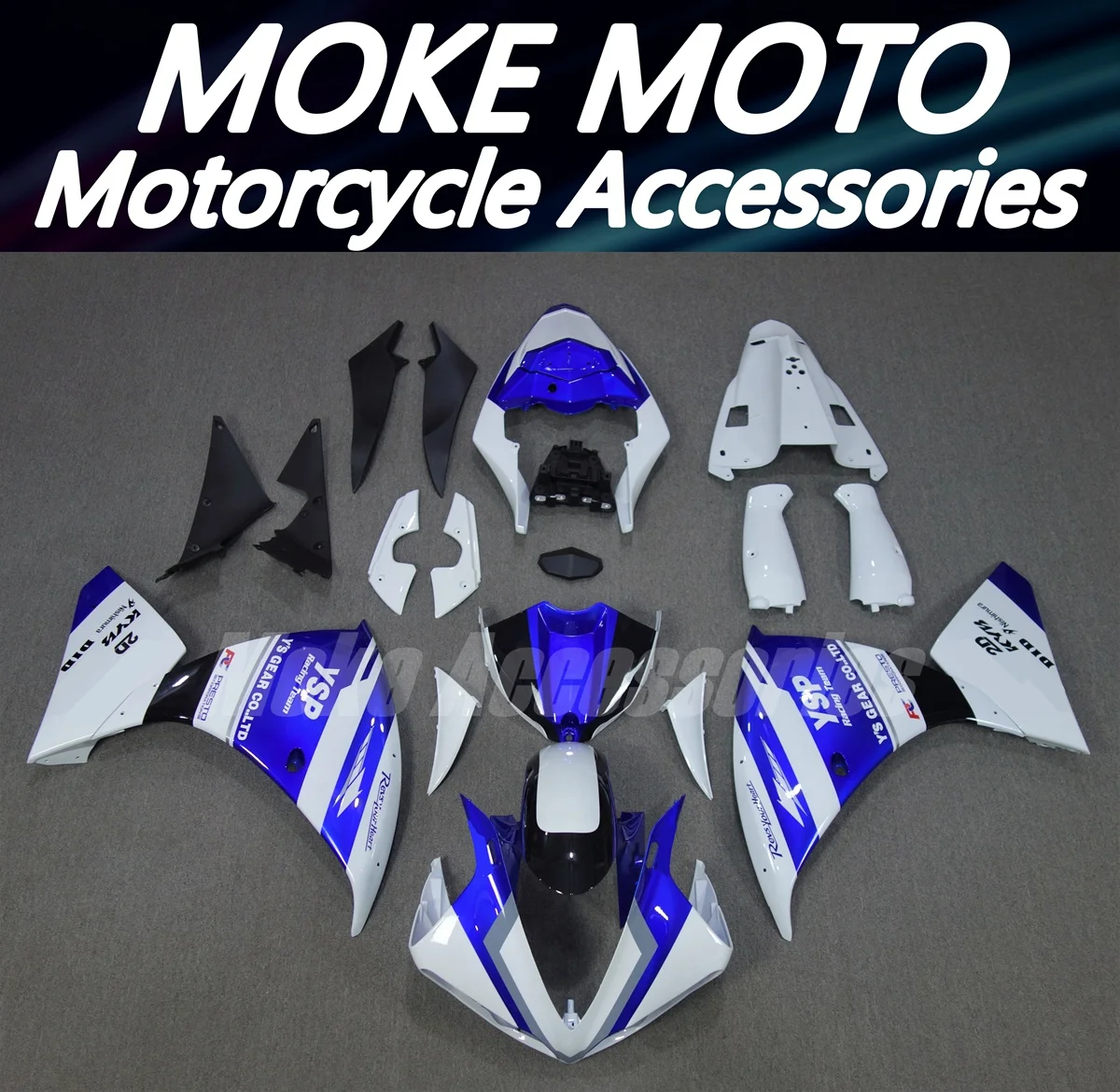 Kit Carene Moto Adatto Per Yzf R1 2009 2010 2011 Set Carrozzeria Iniezione Abs Di Alta Qualità Giallo Nero Laco