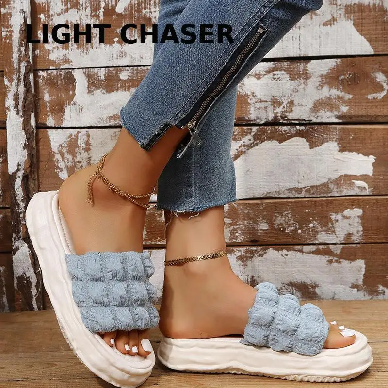 Women Sandals Casual Flat Shoes Female Summer Shoes For Women Flip Flop Women's Platform Slippers Beach Shoes Chaussure Femme