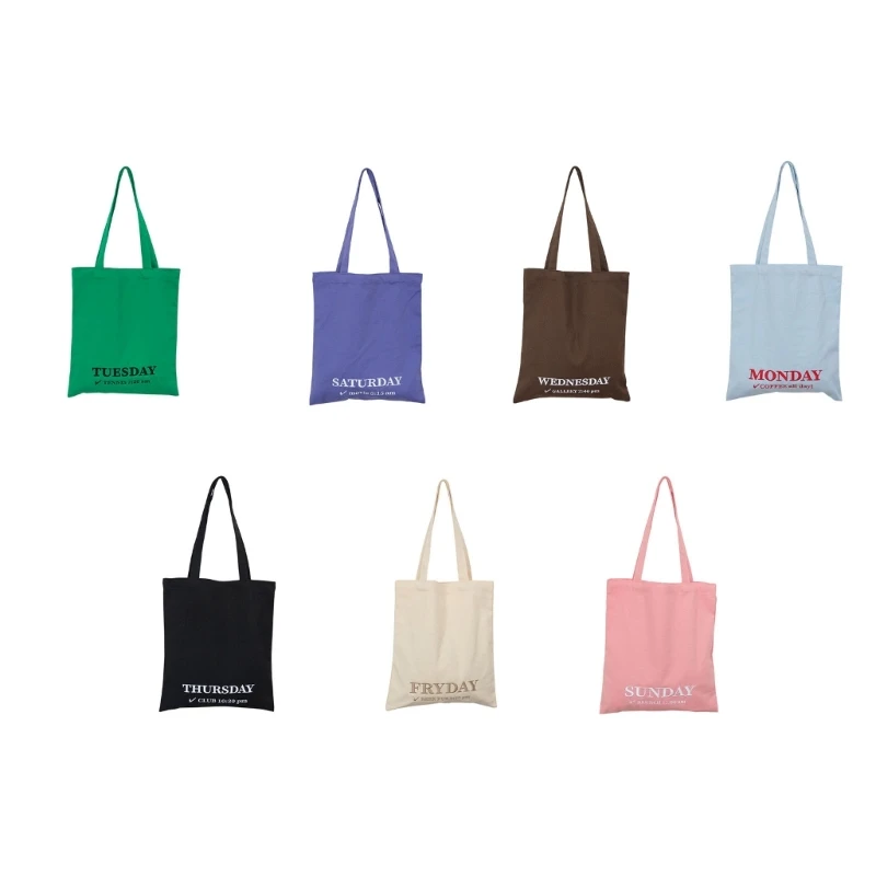 

Lady Letter Print Tote Bag Women Large Capacity Shoulder Bag Student School Bag