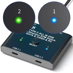 Kvm Switch Monitors Computers USB C Switch In Out, Type-C