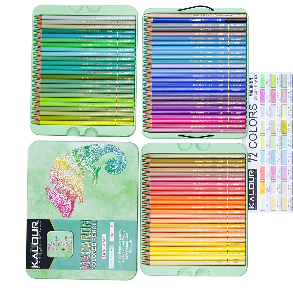 Kores - Kolores Style Metallic: 12 Matite Colorate in Legno Nero per Bambini, Principianti e Adulti, Tonalità Metalliche per Carta Kraft, Bianca e Scura, Set da 12 Colori Metallizzati Assortiti