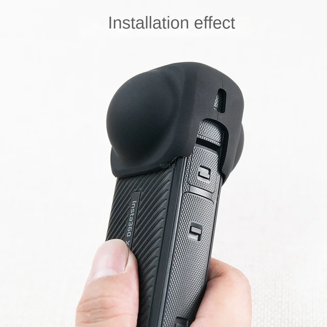 Capuchon d'objectif pour Insta360 X5 X4, couvercle de protection, accessoires pour appareil photo Insta 360 X4, Anti-poussière, anti-rayures, étui de protection d'objectif en Silicone 4
