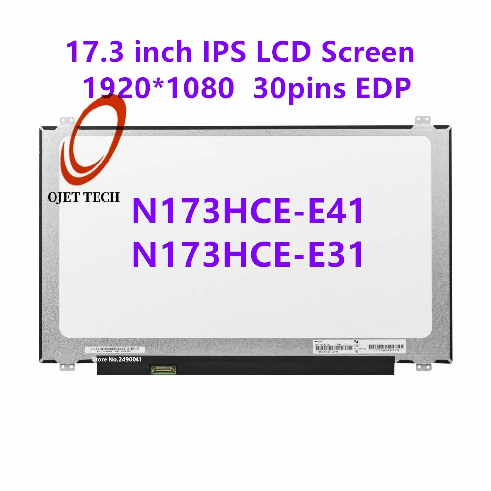 Tela Lcd de Laptop para Thinkpad Fhd Painel Ips 30pin N173hce-e31 N173hce-e41 Ltn173hl01 P72 P71 P70 1920×1080 173