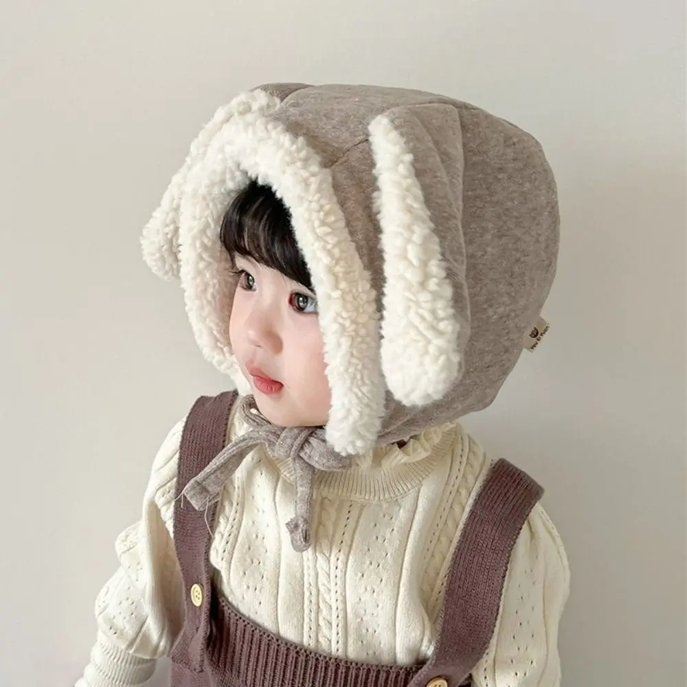 Lovely Cute Rabbit Ear Hat Winter Fleece Baby Beanie Cap Warm Thick Ear Protection Hat