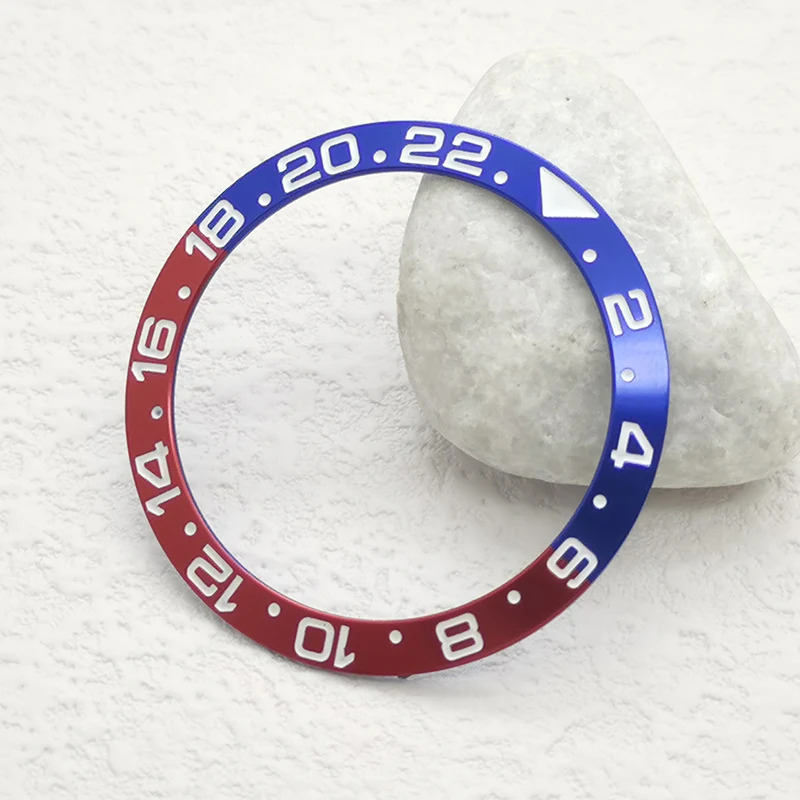 Aluminum Sloped Bezel Insert for Diver's Style Mechanical Watch Repair