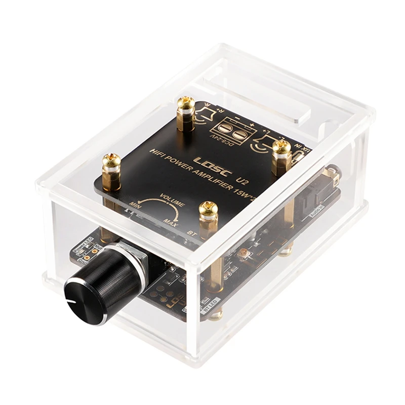 

Плата усилителя мощности PAM8620 Hifi Bluetooth 5,0, плата цифрового стерео усилителя звука со штативом, домашний кинотеатр «сделай сам» 15Wx2