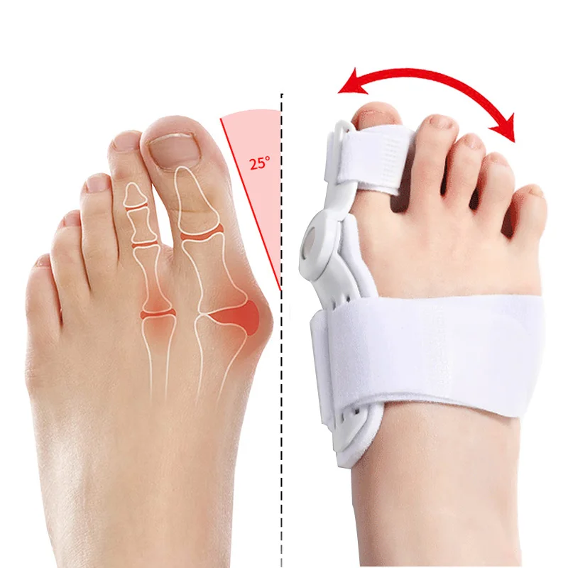 

1Pcs Hallux Valgus Corrector Bunions for Toes Corrector Foot Finger Separator Toe Separator Foot Care Haluksy Bunion Corrector