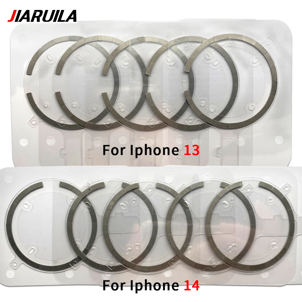 Boîtier arrière de remplacement magnatique pour Iphone 12 13 14 Pro Max Mini Plus, couvercle arrière en verre, aimant de charge sans fil