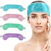 Head Gel Ice Pack Migraine Ice Pack with Gel Bead Pain Relief Hot Or Cold Compress Migraine Ice Wrap for Headache Forehead Care 2