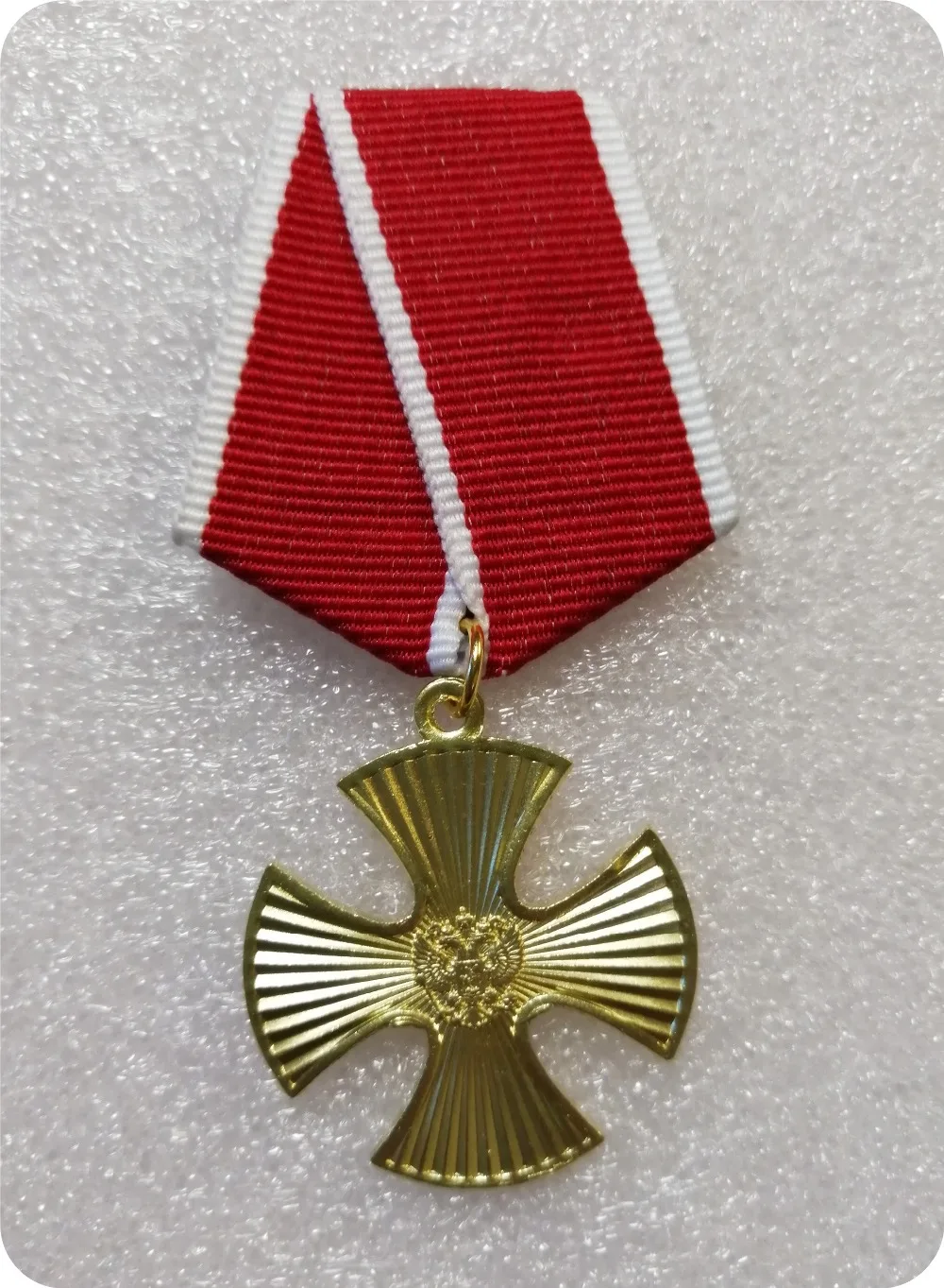 Medal Badge RUSSIAN FEDERATION RARE ORIGINAL ORDER OF COURAGE # 16.098 FOR FIRST CHECHEN WAR