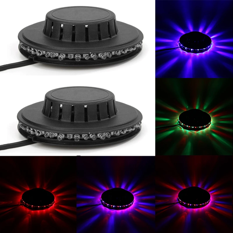 LED USB RGB Stage Light Mini Colorful Rotating KTV Bar Home Party DJ Disco Effect Lamp Laser LED Disco Sound Strobe Lamp