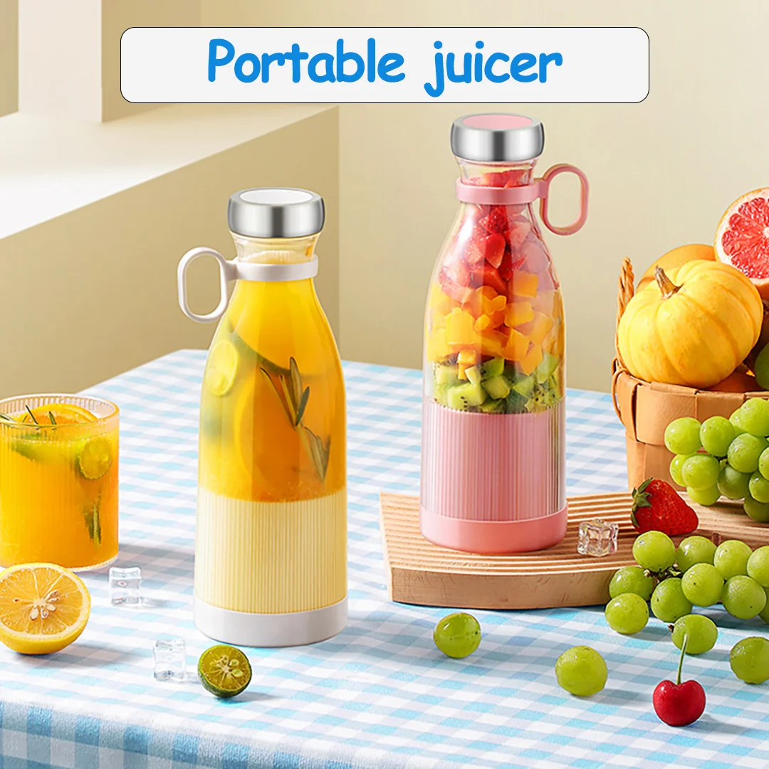 Portable Wireless Electric Blender Juicer Fresh Juice Extractor Mixer