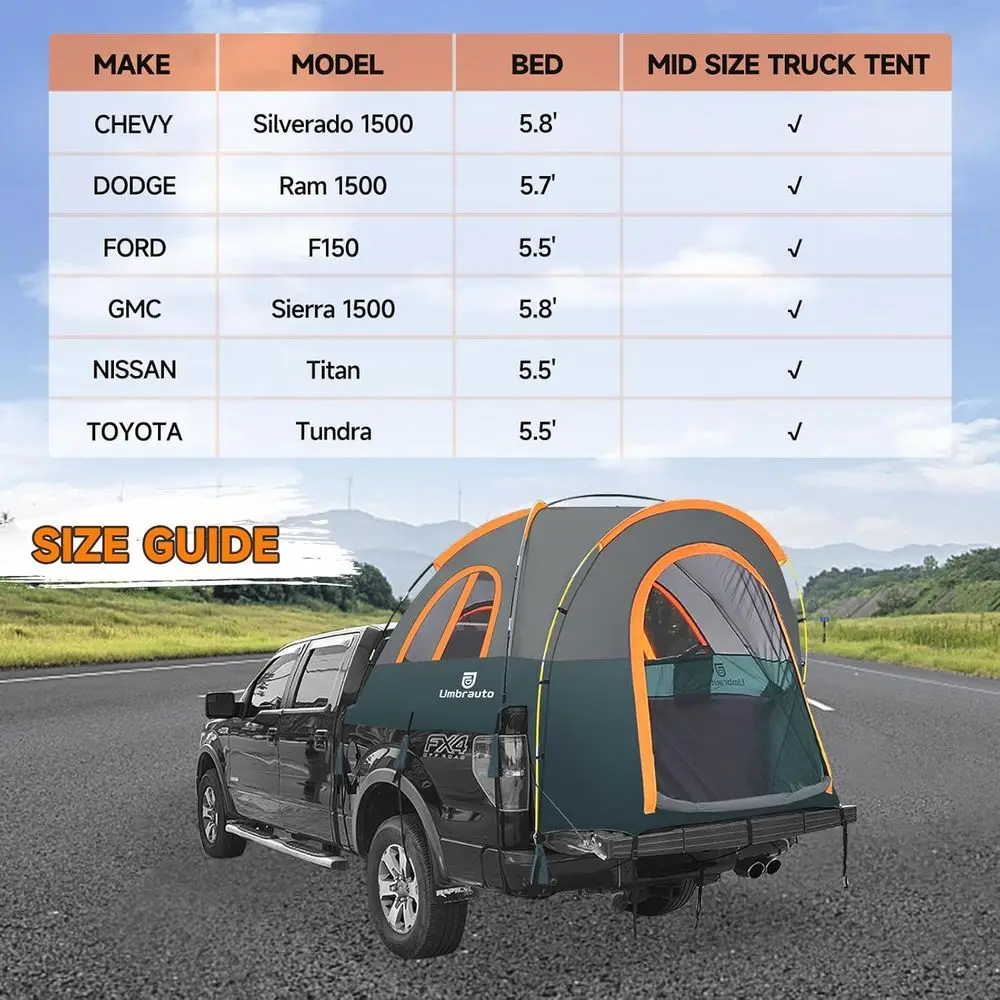 Pickup Truck Camping Tent 2