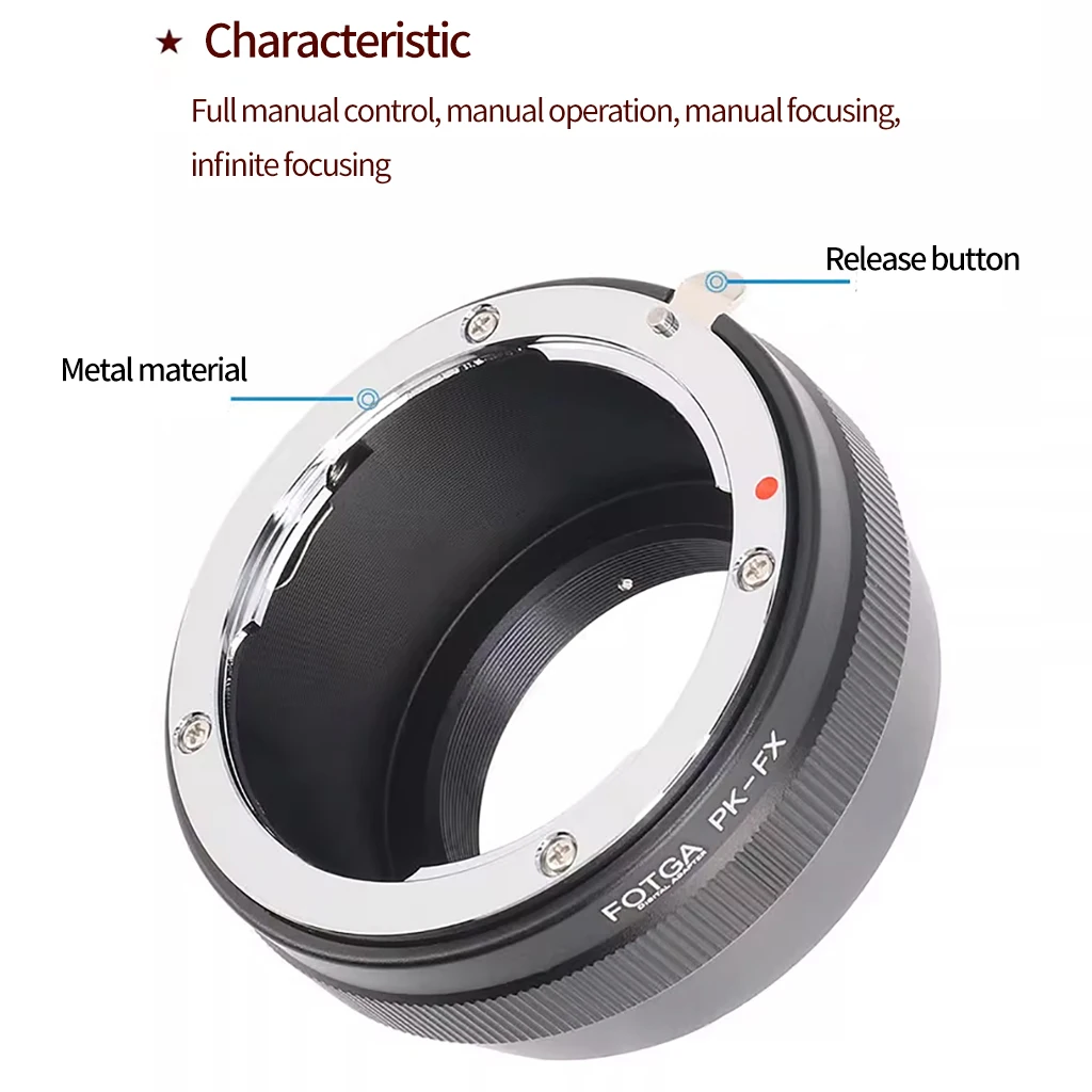 マニュアルフォーカスレンズアダプターリング PENTAX K / Canon