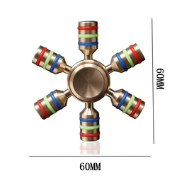 Innovative Metal Fidget Spinner for Stress and Anxiety Relief (Six Arm Spinner)