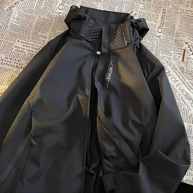 Outdoor Thin Hooded Waterproof Jacket 1