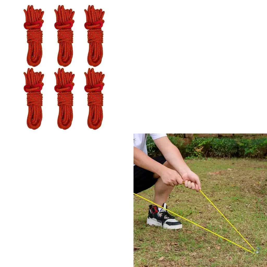 Tent Guide Rope for Awning Camping Reflective Tent Guy Rope Guy Rope ...