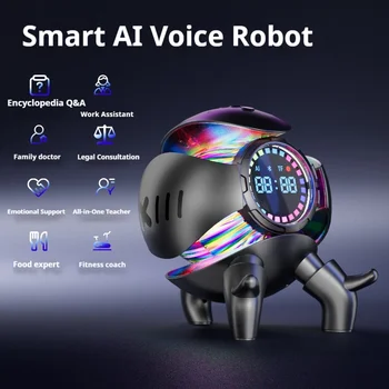 Ai Chat Robot 6 Ai Models Wifi Bluetooth Dual Mode Desktop Companion Night Light Clock Alarm 1