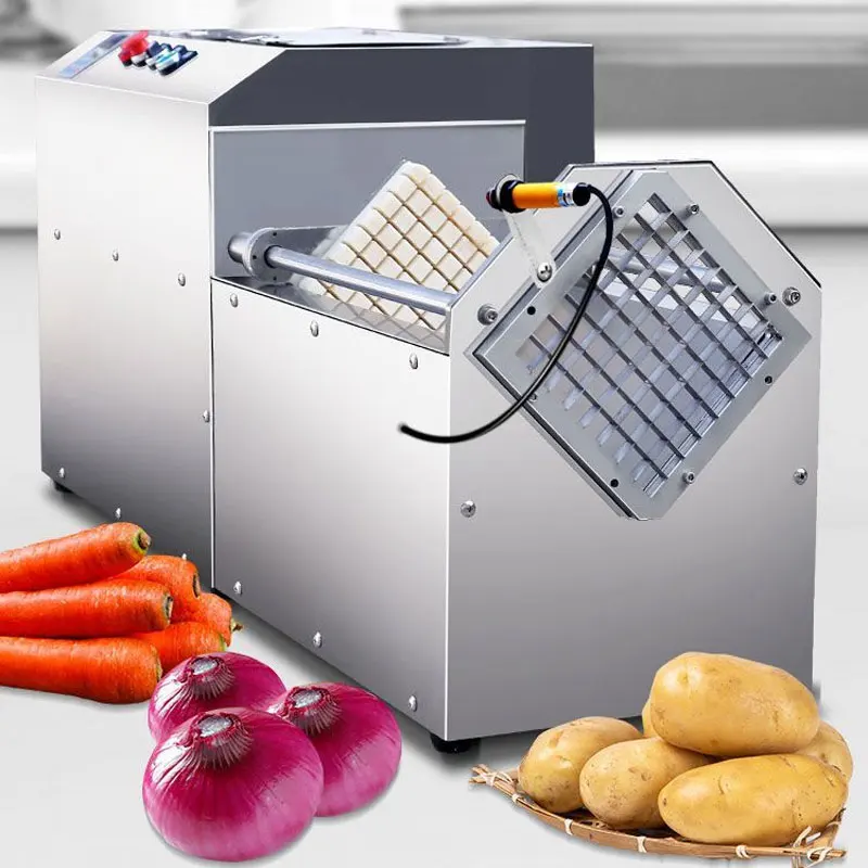 commercial automatic electric cutting fries machine stainless steel potato radish cutting Cut into strips carry three sizes 220V