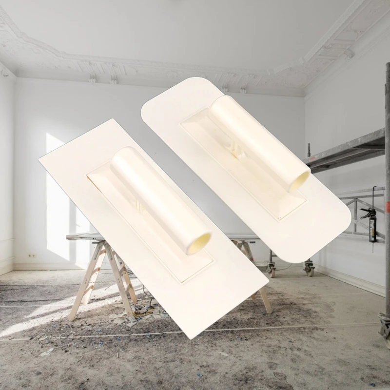 Building Trowel Plastic Plastering Trowel Tile Flooring Bricklayer Concrete Tools 9.4x3.5in Cement Concrete M4YD bricklaying trowel square notched trowel concrete hand edger