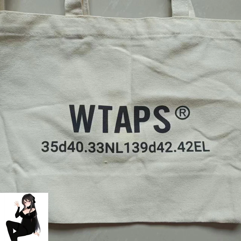Apricot WTAPS Backpacks 40*30 Cm with Handles Men Women Best Quality High Capacity Shoping Bags Shoulder Bags School Knapsack