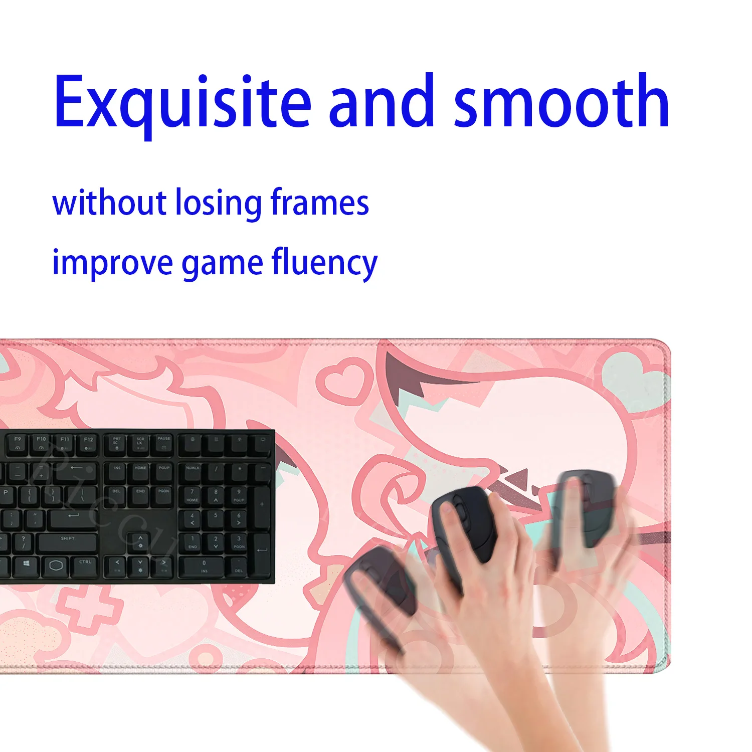 Varesa Columbina Furina Genshin Impact Pattern Gaming Mouse Pad - Large Rubber HD Printed Desk Mat