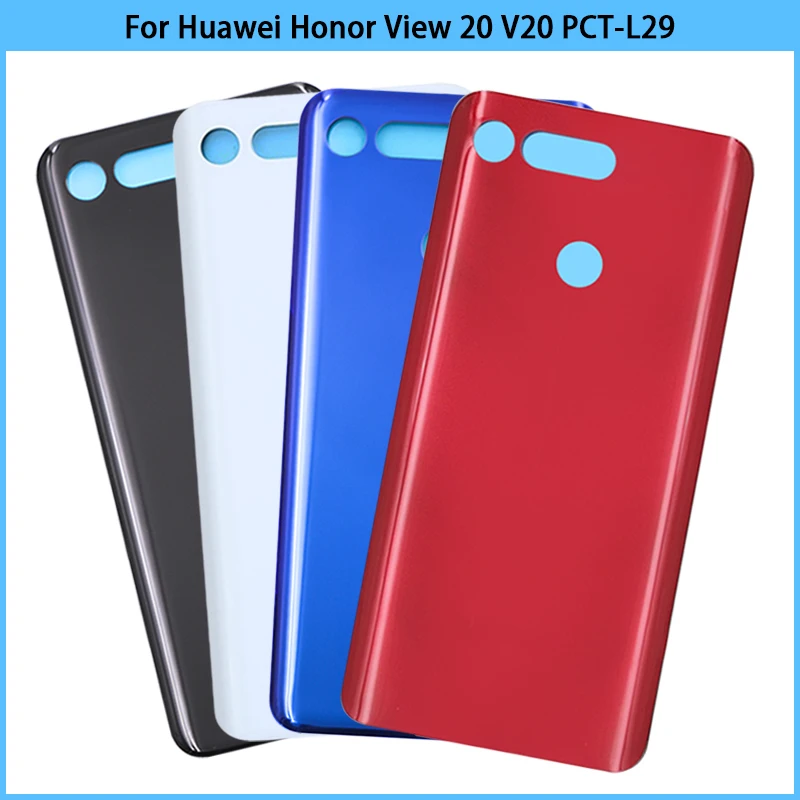 

New for Huawei honor view 20 V20 PCT-L29 battery Back Cover Rear Door 20 Housing Case Glass Panel Replace