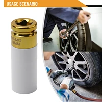 1pcs 17/19/21mm Colorful Sleeve Tire Protection Sleeve Deep Impact Nut Socket Metal Socket 1/2 Car Wheel And Bolt Protector Tool 1