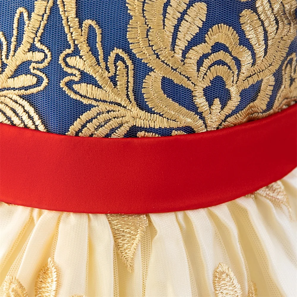 Kleinkind Schnee Prinzessin Mädchen Party Kleid Karneval Halloween Cosplay Kostüme Elegante 1. Geburtstag Kleider Mädchen Hochzeit Abendkleid – Detail 6
