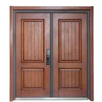 Factory Directly Selling Large Double Steel Outside Security Entry Door Interior Modern 1