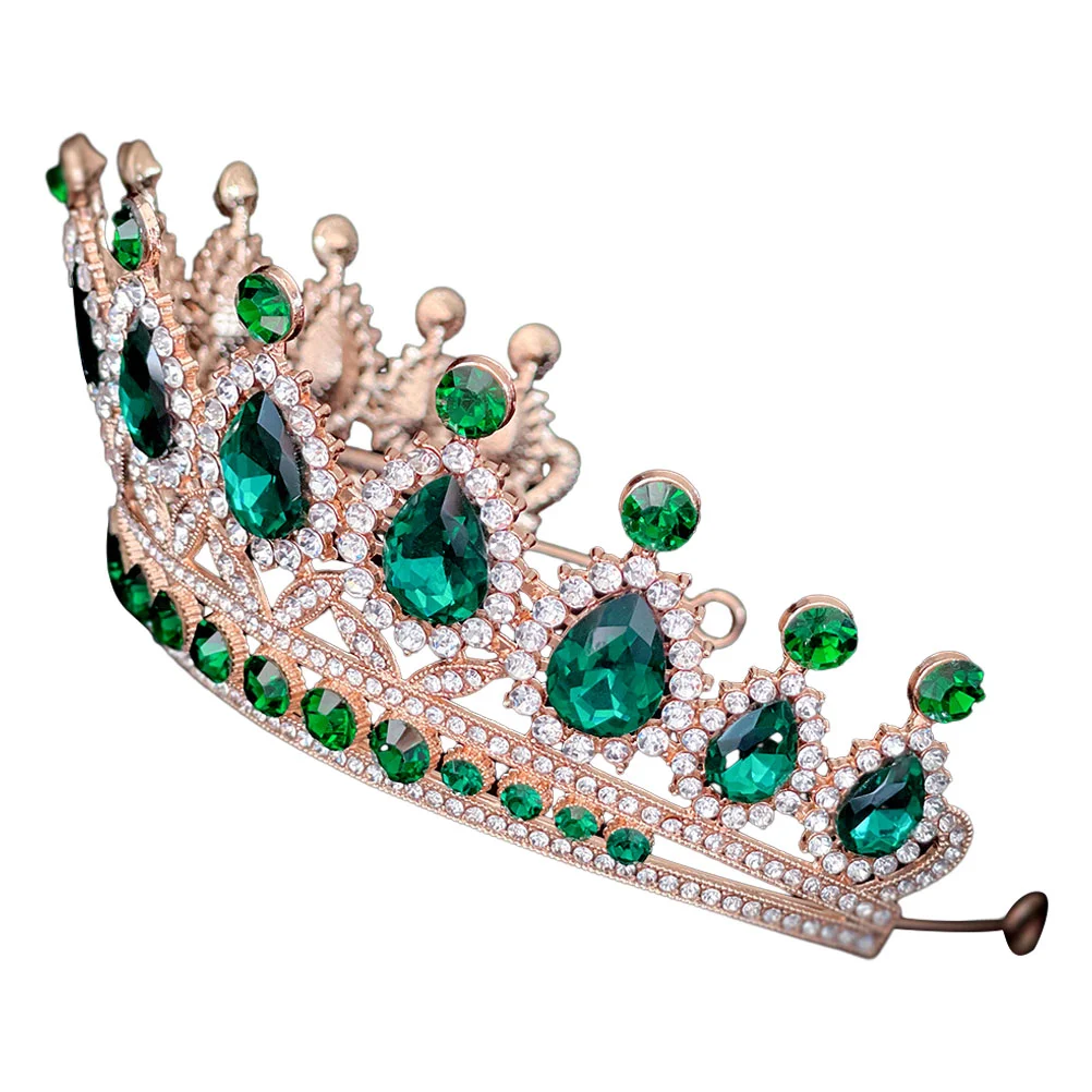 

Tiara Fascinators for Weddings Prom Baroque Rhinestone Headpiece Homecoming Women Crowns Headbands