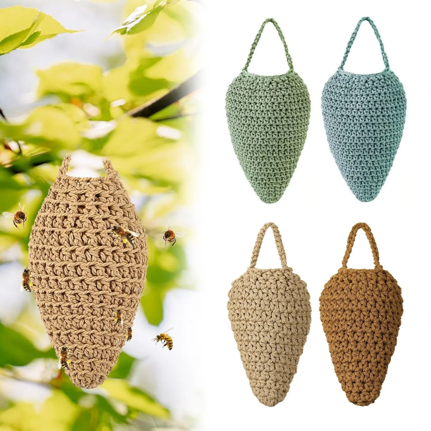 Outdoor Hanging Honeycomb Decoration, Artificial Rhubarb Bait