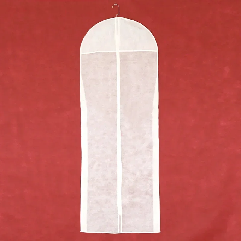 White Non-woven Fabric Dust Cover for Bridal Wedding Dress Robe Garment Clothes Storage Bag Protection Case JD016 clothes storage bag clothing dust cover garment covers wedding dress dust cover